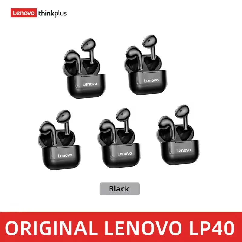 Original Lenovo LP40 Bluetooth Earphone 5.0 Immersive Sound HIFI TWS With Microphone Touch Control For Long Standby Time Motion