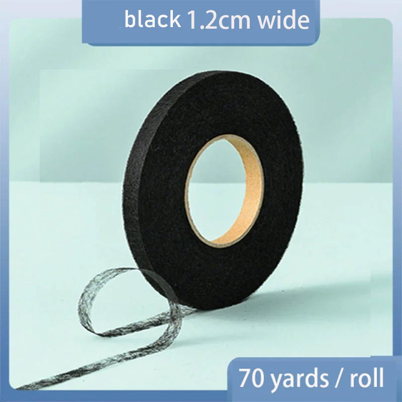 60Meters/Roll Double-sided Non-woven Interlining Adhesive Fabric Cloth Iron On Hem Tape Interlining Web DIY Sewing Crafts