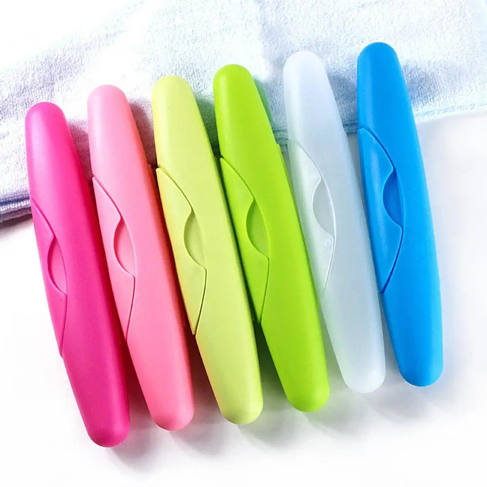 21*3.5cm Travel Tootbrush Box Dustproof Waterproof Toothbrush Protector Portable Toothbrush Storage Box Wholesale Available