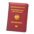 German Passport Holder Men Women PU Leather Passport Covers Portable Passport Case Id Holder Ticket Holder Travel Accessories