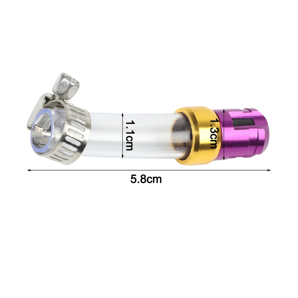1pc Motorcycle Accessories Air Filter Drain Pipe Aluminum Alloy Head