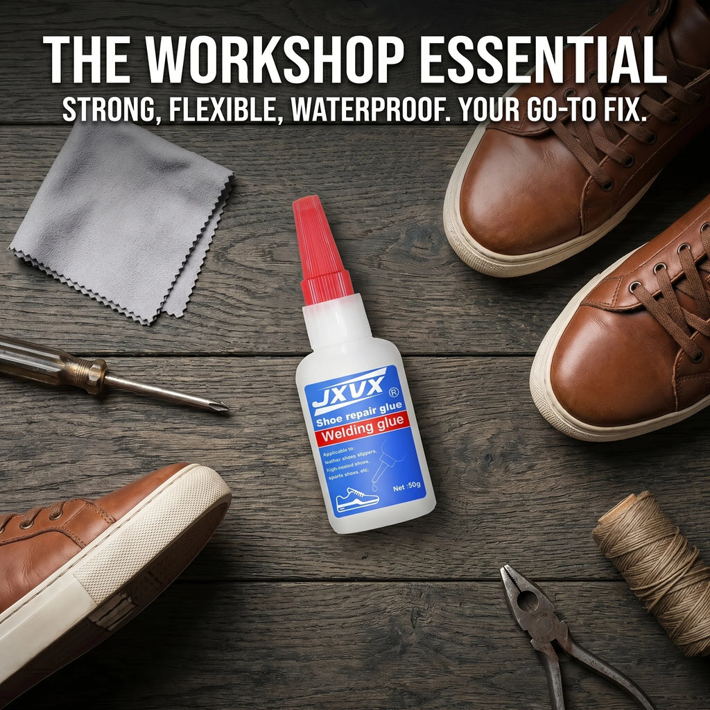 4 bottles of 50g quick-drying shoe adhesive (instant glue), high-strength, for repairing cracks and delamination in shoes