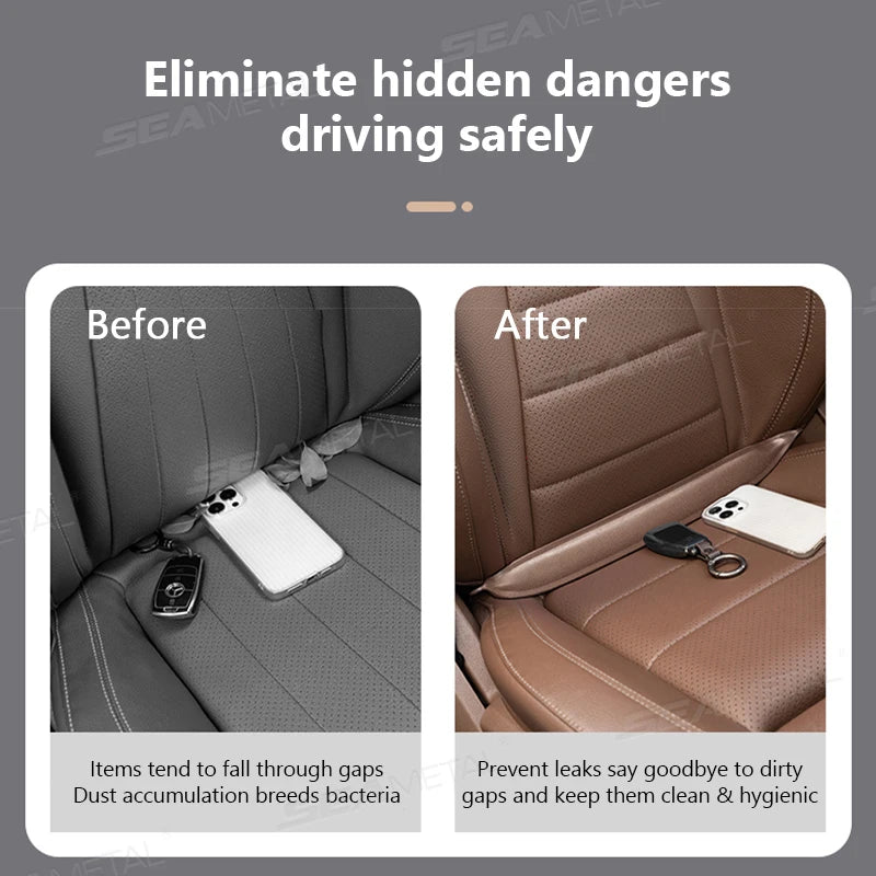 SEAMETAL Plug-In Car Seat Gap Filler Elastic Polyurethane Seat Crevice Filling Strip Universal Seat Blocker Prevent Dropping
