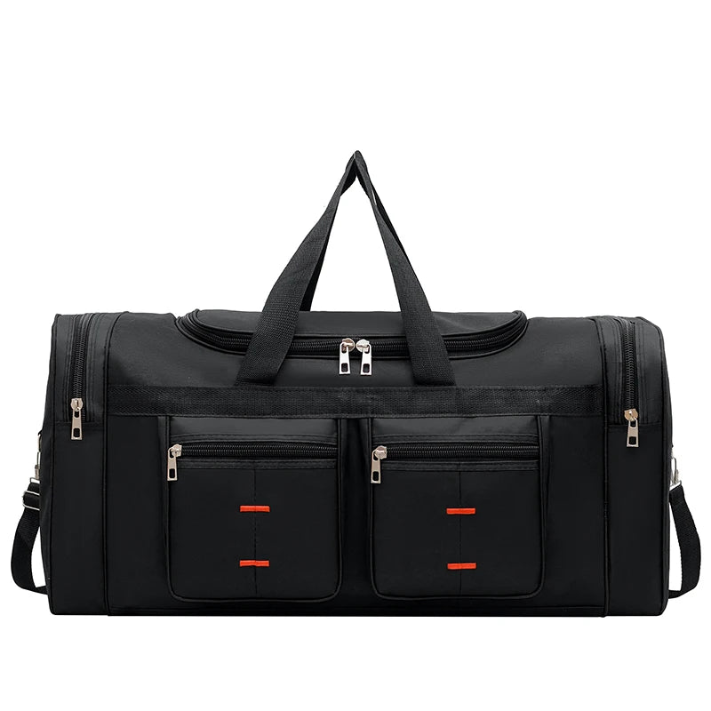 Men's Sports Travel Bag, Extra Large Capacity, Multi-Pocket Crossbody Luggage Bag