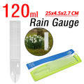 5 in Capacity Home Clear Rain Gauge Easy-to-Read Rain Water Meter Wall Mount Or in Ground for Lawn Yard Garden Outdoor