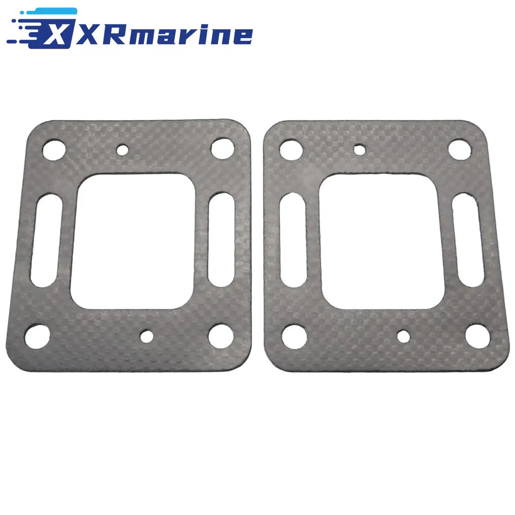 27-863724 2PCS Exhaust Elbow Manifold Gasket for MerCruiser Stern Drive 1981-1997 GM V6 V8  863724 4.3L 5.0L 5.7L 7.4L 863724