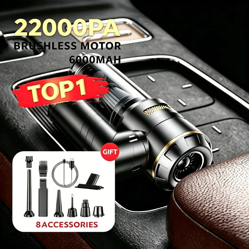 Car Vacuum Cleaner High Power Portable Handheld Wireless Brushless Motor Cleaning Machine Powerful Air Duster for Home Appliance