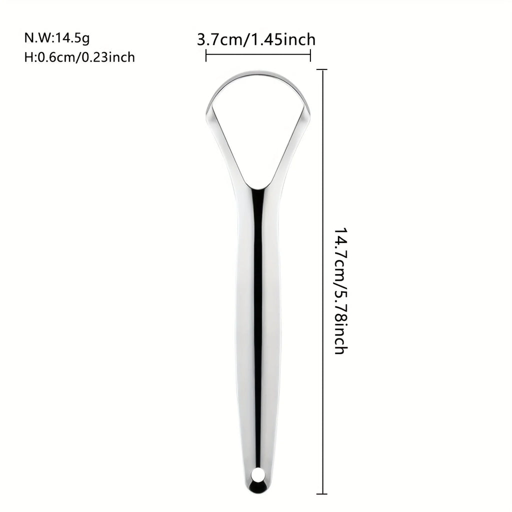 Set of 5 Stainless Steel Tongue Scrapers for Cleaning And Caring for Your Tongue.Ideal Gift for Men, Mom, Dad, Tongue Cleane