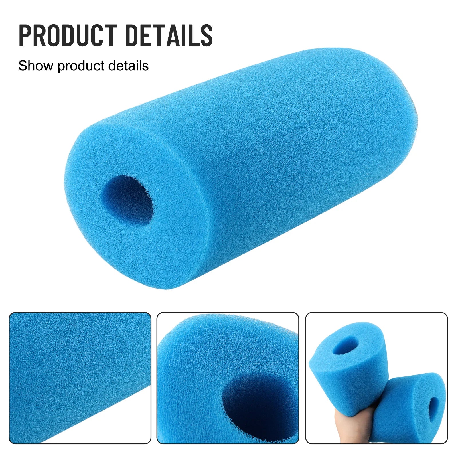Replacement Foam Filter Cartridge for Intex Type B Filter Pumps Reusable and Washable Sponge Element to Extend Filter Life
