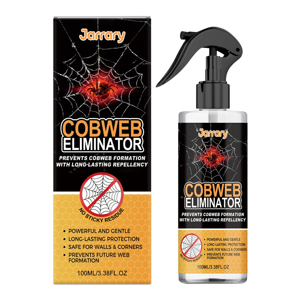 100ML Spider Cobweb Eliminator Long Lasting Spray Prevent Spiderweb Formation Spider Killer Clean Tools for Indoor and Outdoor