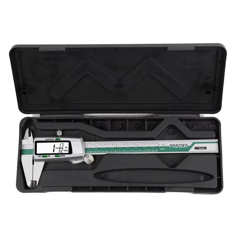 ET50 150mm Stainless Steel Digital Caliper 6-Inch 0.01mm High Precision Fraction/MM/Inch Measure Woodworking Thickness Gauge