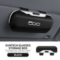 Car Eyewear Case Box Sunglasses Holder Sun Visor Storage Protective Frame Box Glasses Clip Portable For Fiat 500 500L 500X 500E