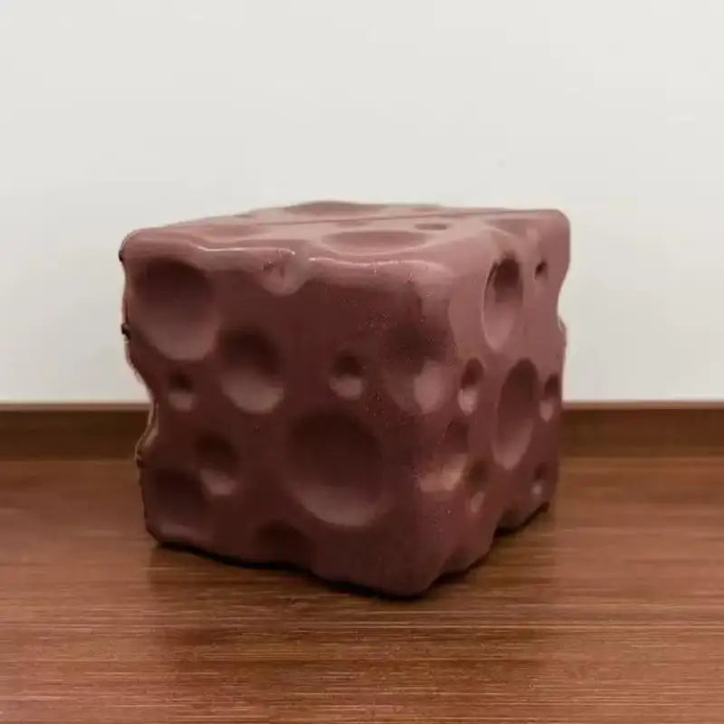Taba Cheese Cube Stress Ball Non Rebound Shapeable Squeeze Toy Portable Sensory Fidget Toy For Kids Adults Relax
