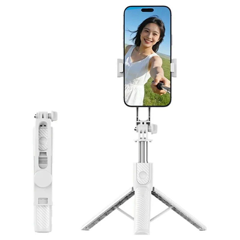 Bluetooth Selfie Stick Tripod 100cm Extendable Wireless Remote Foldable Phone Stand for Mobile Phone Travel Selfie Vlog Shooting