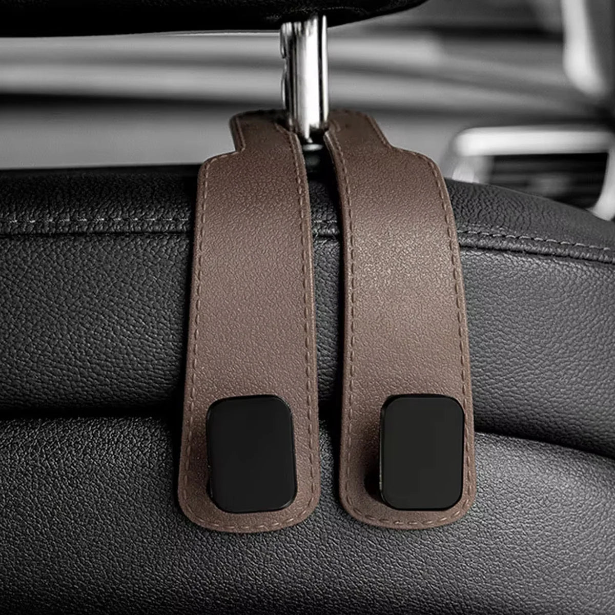 YONGRUN Car Headrest Hooks Seat Backrest Storage Shelves Clips Luggage Hangers Car Fasteners Three Color Optional Hooks Black