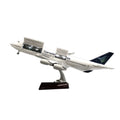 47cm Scale Aircraft Models B747 Indonesia Airways Resin Airplane Diecast Double Door With Lights Wheels Souvenir Toys Ornament