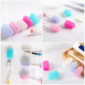 8Pcs Toothbrush Head Covers Premium Silicone Travel Toothbrush Caps Dustproof Portable for Home Office Gym Travel Compatible