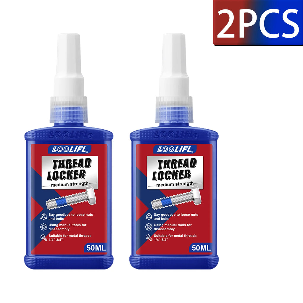 50ML 5PCS Threadlocker Screw Glue Quickly Cured Thread Locking Agent Anaerobic Adhesive Corrosion-Resistant Anti-Loosening Glue