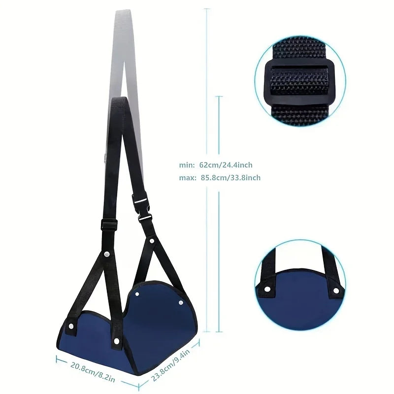Portable Airplane Footrest,Leg Plane Travel Footrests,Foot Hammock Flight,Feet Rest Hanger for Planes,Train,Office,Car Women Men