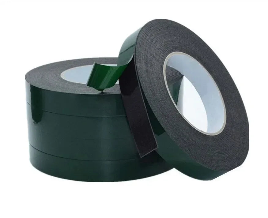10m Double Sided Tape Strong Adhesive Black Foam Tape for Cell Phone Repair Gasket Screen PCB Dust Proof (1mm Thick)