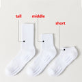 3 Pairs Solid Color Round Neck Socks Spring Summer Sweat Absorbing Breathable Soft Comfortable Couple Sports Socks