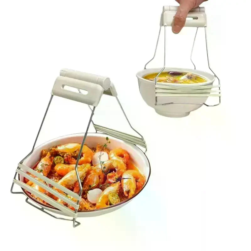 Household Heat-Resistant Silicone Non-Slip Bowl And Plate Grabber Food Plate Clip Dish And Plate Lifter