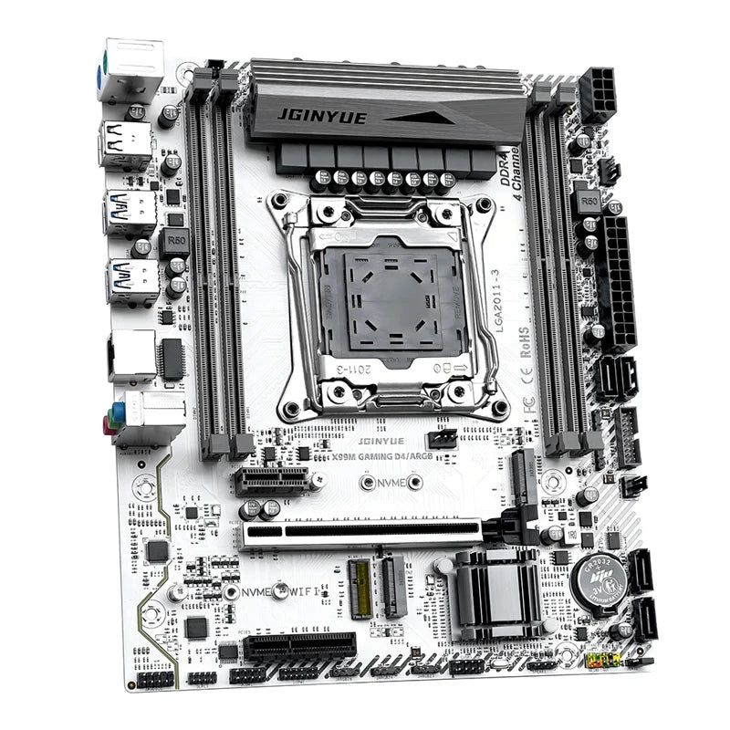 X99 GAMING D4 Motherboard Set Kit With LGA2011-3 Xeon E5 2683 V4 CPU DDR4 16GB REG ECC Memory NVME M.2 TPM 2.0 Interface X99 Set