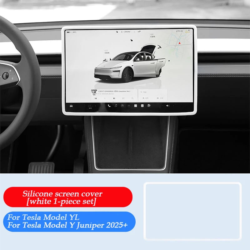 For Tesla Model Y YL Juniper Model 3 Highland 2026 Console & Armrest Storage Box ABS Non-slip Mat Cup Holder Box Accessories