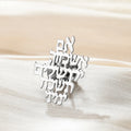 Dawapara Remember Jerusalem Hebrew Brooch Pins Prayer Biblical Brooches Judaica Hanukkah Gift Stainless Steel Jewelry