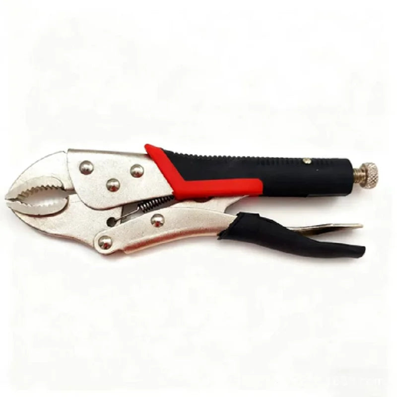 5inch Multi-function Locking Pliers Curved Jaw Straight Long Nose Welding Tools Pliers Set for Home Repair And Maintenance