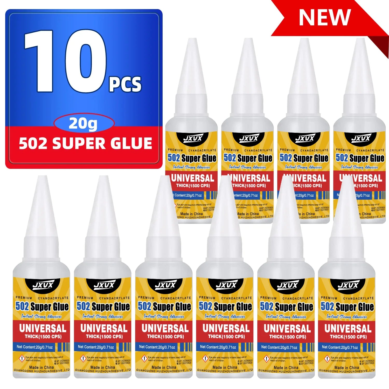 15PCs 502 Super Strong Glue Sticks All Instant Adhesive Very Strong Adhesives Seconds Cianoacrylate Epoxy Cyanoacrylate Forte Tails Tapes for Hard Plastics, Crafts, Ceramics, Wood,Frame, Leather, Metal, Strong Bonding
