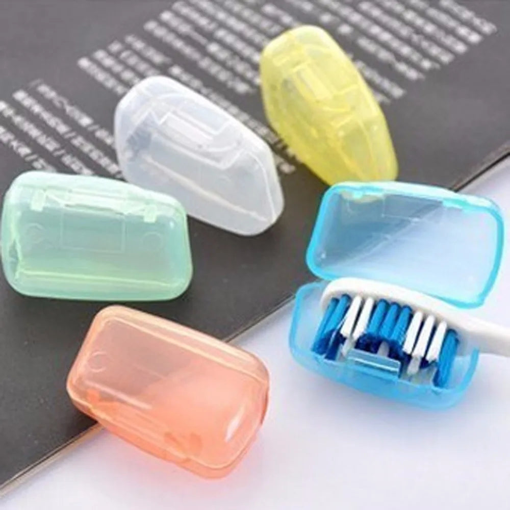 5 Pieces Portable Toothbrush Case Travel Accessories Protective Cover for Toothbrushes with Cover Small Size