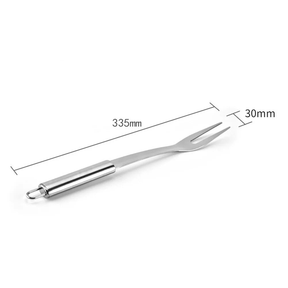 Stainless Steel Meat Fork Bbq Grill Barbecue Forks Accessories Cooking Kitchen Tools