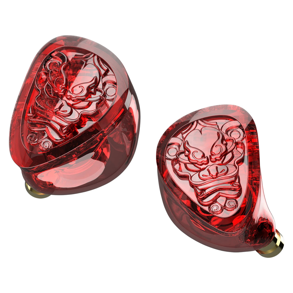 TANGZU WANER SG 2 Red Lion Edition 10mm PET Single Dynamic In-Ear Earphones with Silicone Storage Bag and Sancai Wide Bore