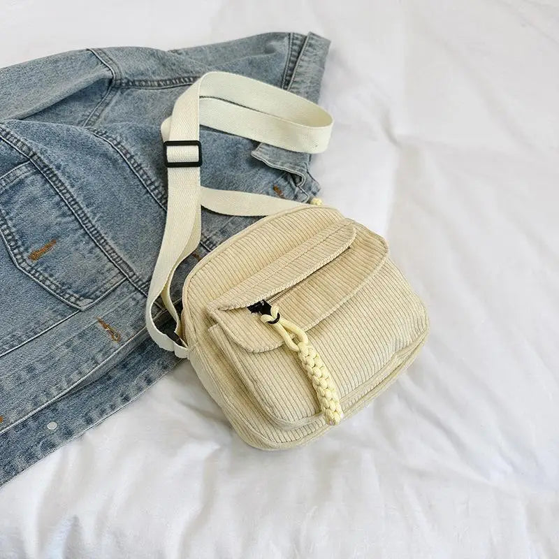 Women Casual Crossbody Bag Zipper Closure Adjustable Shoulder Strap Large Capacity Multi Pockets Daily Messenger Bag