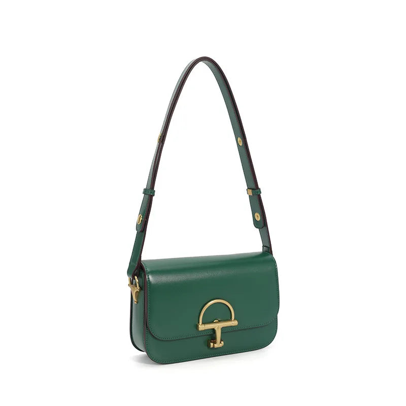 Luxury Brand Popular Classic Elegant Leather Diaper Bag High-End Minimalist Square Satchels for Women