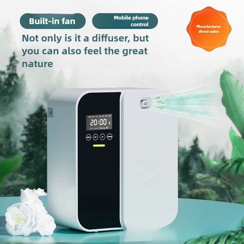 500ml Smart Aroma Diffuser - Bluetooth, Auto Spray, 1000m³ Coverage & Odor Elimination for Home/Commercial (Hotel/Bar/Spa)