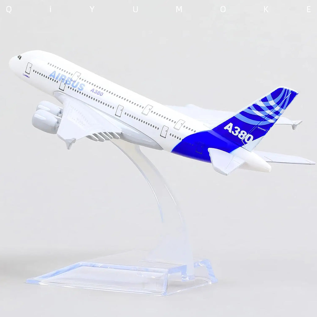 16cm A380 Prototype Model Plane Diecast Metal with Display Plane Stand Adults Airplane Toy Aviation Gift or Desktop Collection