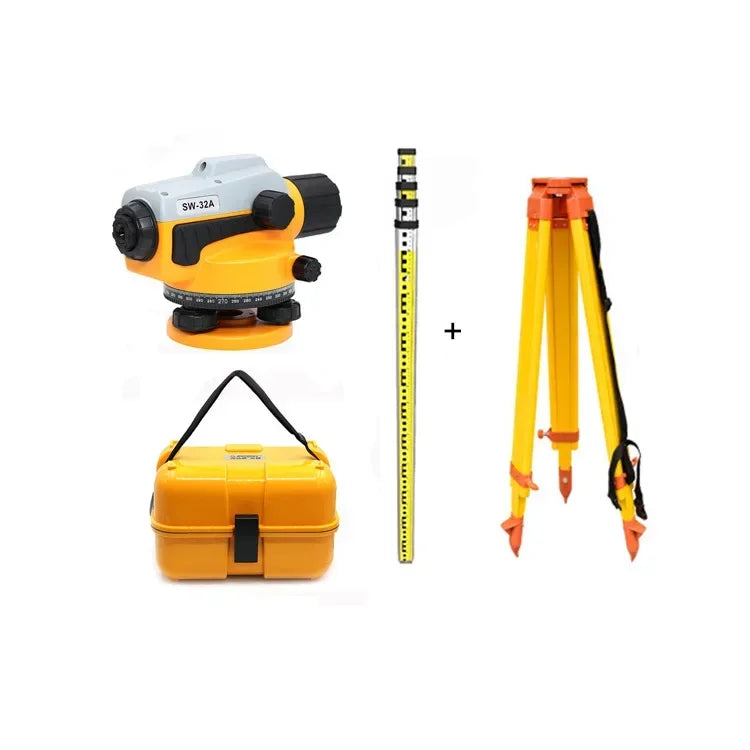 Stable SNDWAY SW-32A/32B Automatic Level 32X Optical Transit Survey Auto Level High Precision Level Gauge Measure Meter Machine