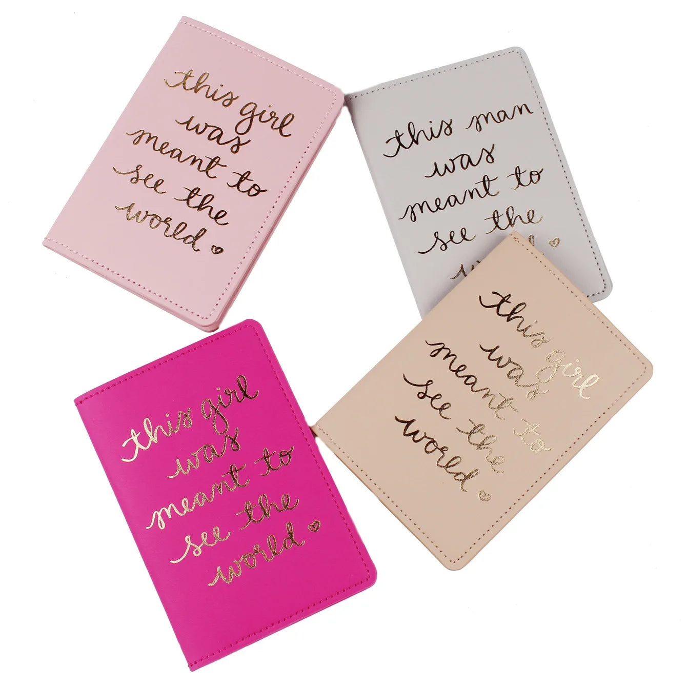 2PCS/Set Letters PU Leather Passport Cover Case Card Holder Lightweight Travel Accessories Wallet Gift For Couples