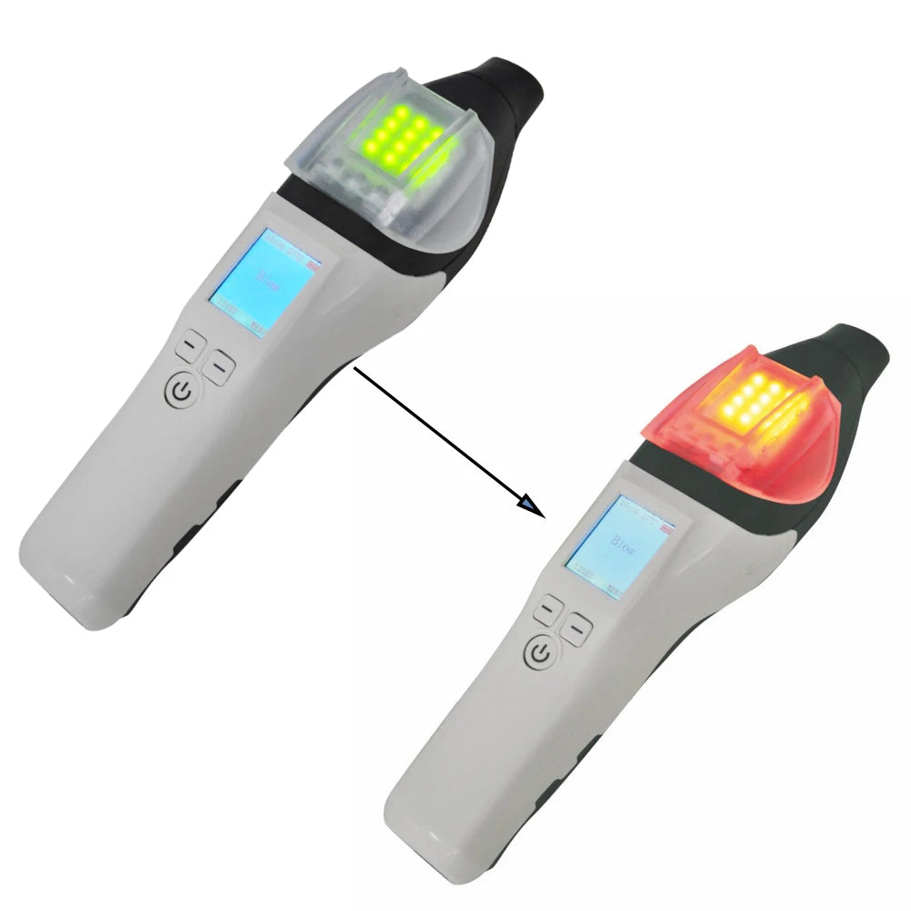 AT7000 Portable Breath Alcohol Tester Quick Response for Police Alcohol Test with Digital LCD Alcohol Breathalyzer