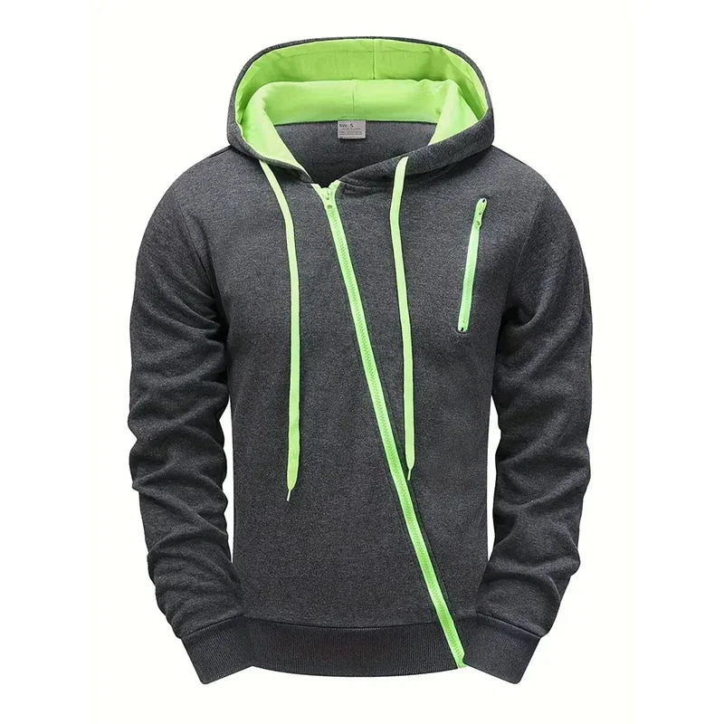 Men's Jacket Tracksuit Solid Color Casual Zipper Sweatshirts Coat Sports Jogging Hoodie Clothing Autumn Winter Single Tops Pants