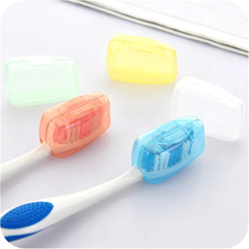 8Pcs/set Portable Toothbrush Cover Holder Health Germproof Toothbrushes Protector Travel Hiking Camping Brush Cap Case