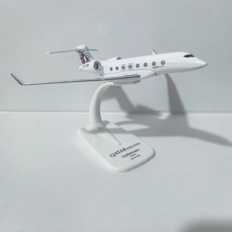 JASON TUTU Qatar Airways Gulfstream G650 Aircraft Diecast 1/200 Scale Planes Airplane Model Plane Model Gift