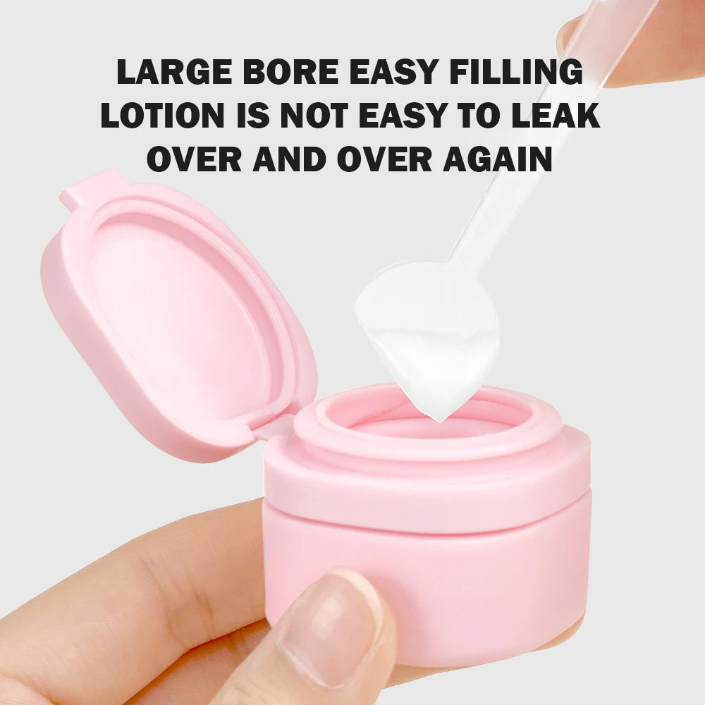 7Pcs TPU Style PE Cosmetic Dispenser Bottle Travelling Set Shampoo Shower Gel Empty bottles Lotion Cream Bottles