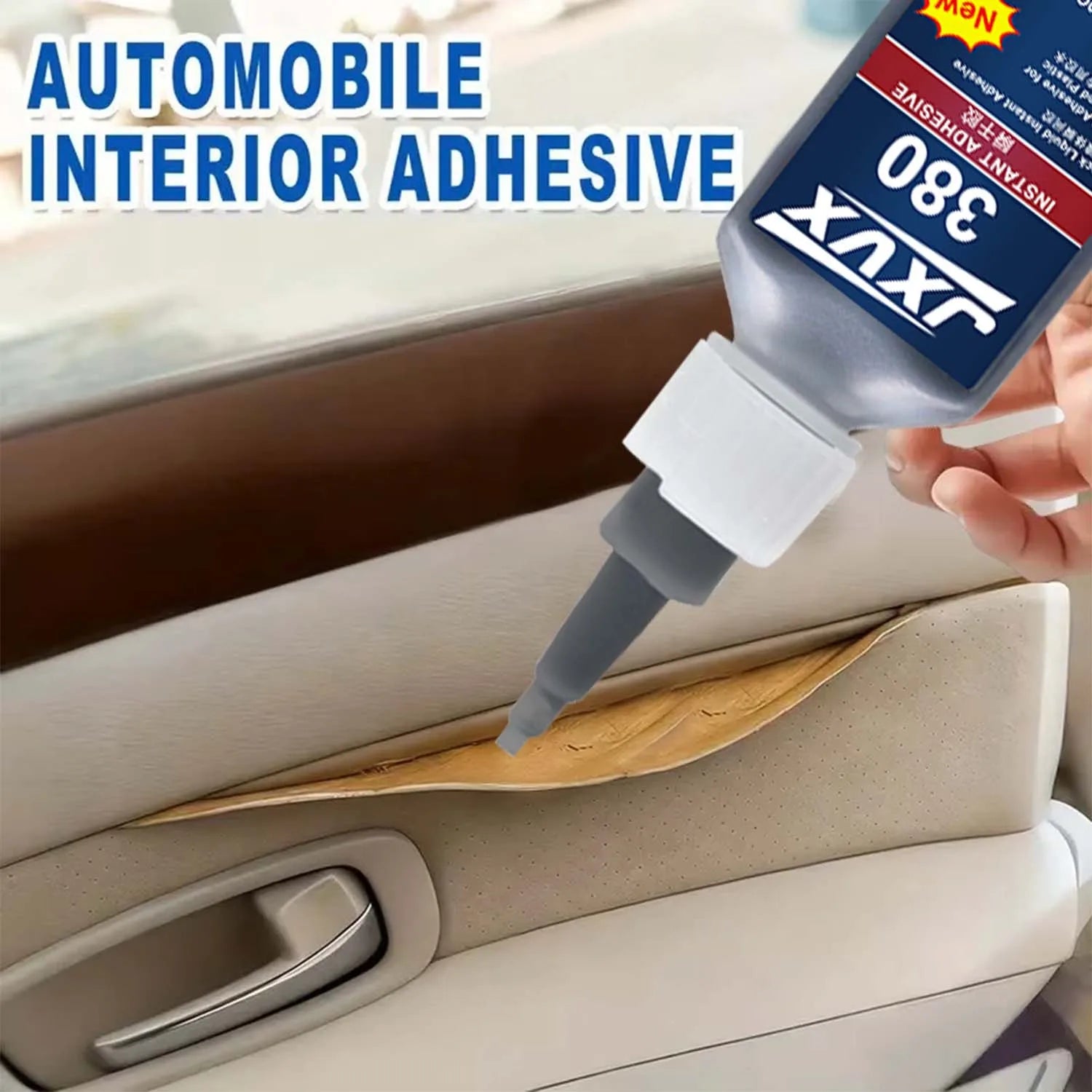 380 Automotive Sealant Adhesive Adhesive Strong Quick Dry Flexible Bond for Automotive Seats Steering Wheel Sofa & Furniture 20g