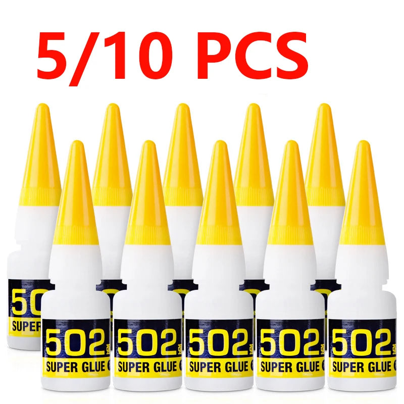 Deli Super Glue  Instant Quick-drying Cyanoacrylate Adhesive Leather Rubber Wood Metal Strong Bond Liquid Glue