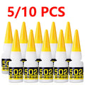 Deli Super Glue  Instant Quick-drying Cyanoacrylate Adhesive Leather Rubber Wood Metal Strong Bond Liquid Glue