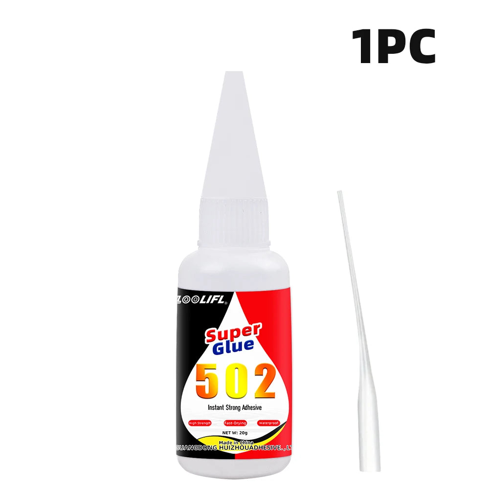 LOOLIFL cyanoacrylate 502 Super Glue 20g Instant Strong Adhesive Fast Drying Waterproof Glue for Metal Plastic Wood DIY Repair