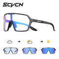 SCVCN Photochromic Hiking Cycling Glasses Outdoor Running Sunglasses Stylish Hiking Driving Glasses Casual Sports Sunglasses